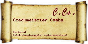 Czechmeiszter Csaba névjegykártya
